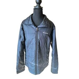 Black Columbia Interchange Thermal Coil Jacket Quilted Lightweight Unisex Size L